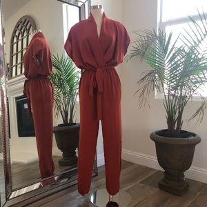 Iridian jumpsuit in terracota